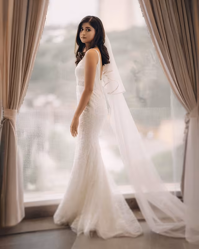 South Indian bride with 12-hour long-lasting bridal makeup by Vinni, Bangalore
