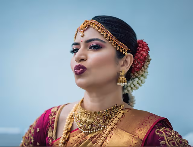 Photographic natural bridal makeup by Vinni for Bangalore wedding