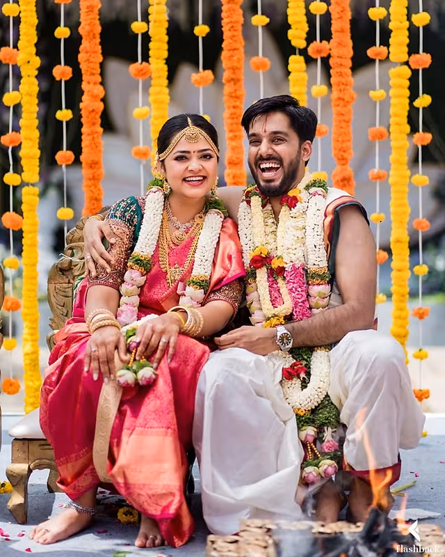 White gown bride with soft romantic bridal makeup by Vinni for a Bangalore church wedding